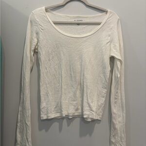 Brandy Melville Cream Long Sleeve Top